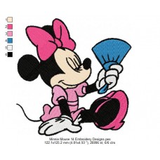 Minnie Mouse 14 Embroidery Designs